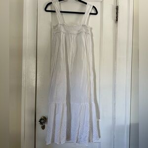 Mango cotton eyelet dress